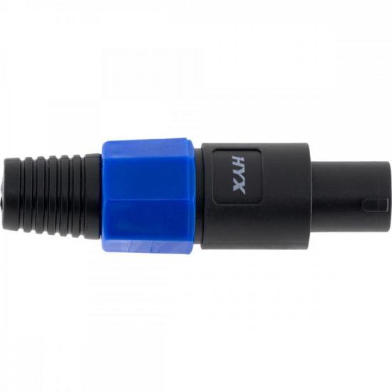 Conector Speakon Macho 4 Pólos HP002 Preto HYX por 14,00 à vista no boleto/pix ou parcele em até 1x sem juros. Compre na loja Mundomax!