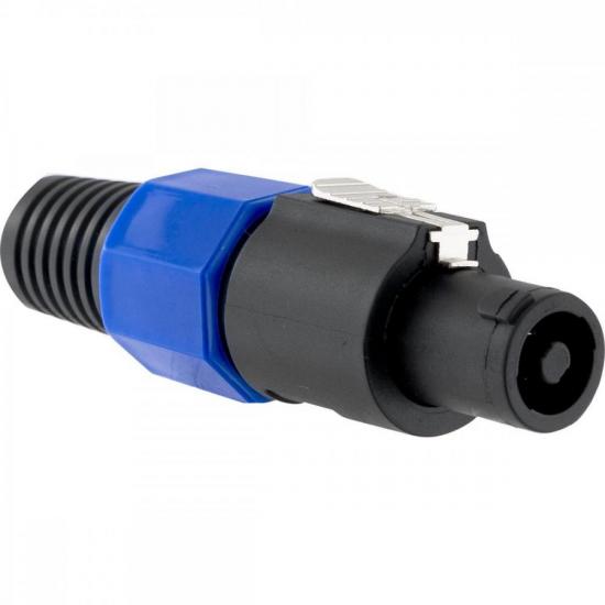 Conector Speakon Macho 4 Pólos HP002 Preto HYX por 14,00 à vista no boleto/pix ou parcele em até 1x sem juros. Compre na loja Mundomax!