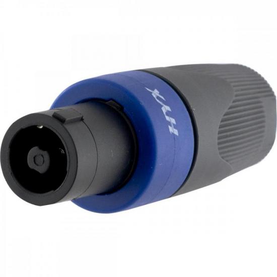 Conector Speakon Macho 4 Pólos HP005 Preto HYX por 26,00 à vista no boleto/pix ou parcele em até 1x sem juros. Compre na loja Mundomax!