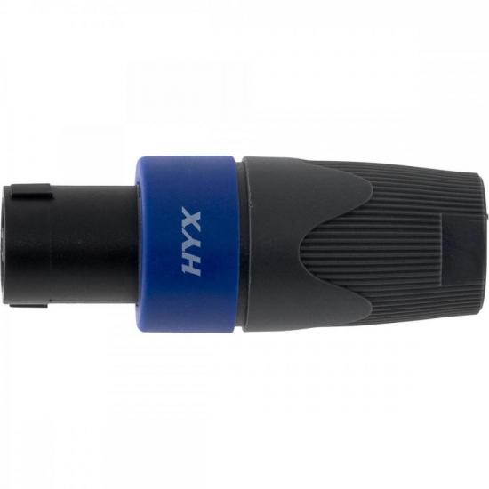 Conector Speakon Macho 4 Pólos HP005 Preto HYX por 26,00 à vista no boleto/pix ou parcele em até 1x sem juros. Compre na loja Mundomax!