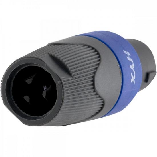 Conector Speakon Macho 4 Pólos HP005 Preto HYX por 26,00 à vista no boleto/pix ou parcele em até 1x sem juros. Compre na loja Mundomax!