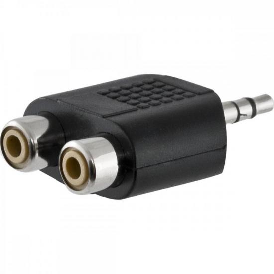 Adaptador 2RCA F x P2 M Estéreo HA044 HYX por 9,00 à vista no boleto/pix ou parcele em até 1x sem juros. Compre na loja Mundomax!