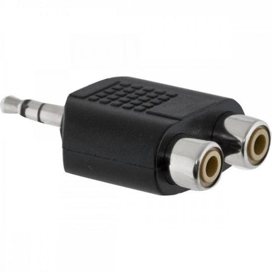 Adaptador 2RCA F x P2 M Estéreo HA044 HYX por 9,00 à vista no boleto/pix ou parcele em até 1x sem juros. Compre na loja Mundomax!