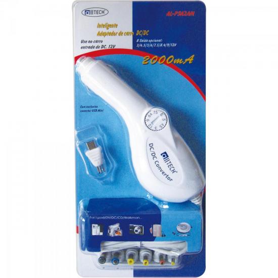 Carregador Veicular Universal 2A 12V AL-PSA2AM Branco ALLTECH por 27,90 à vista no boleto/pix ou parcele em até 1x sem juros. Compre na loja Mundomax!