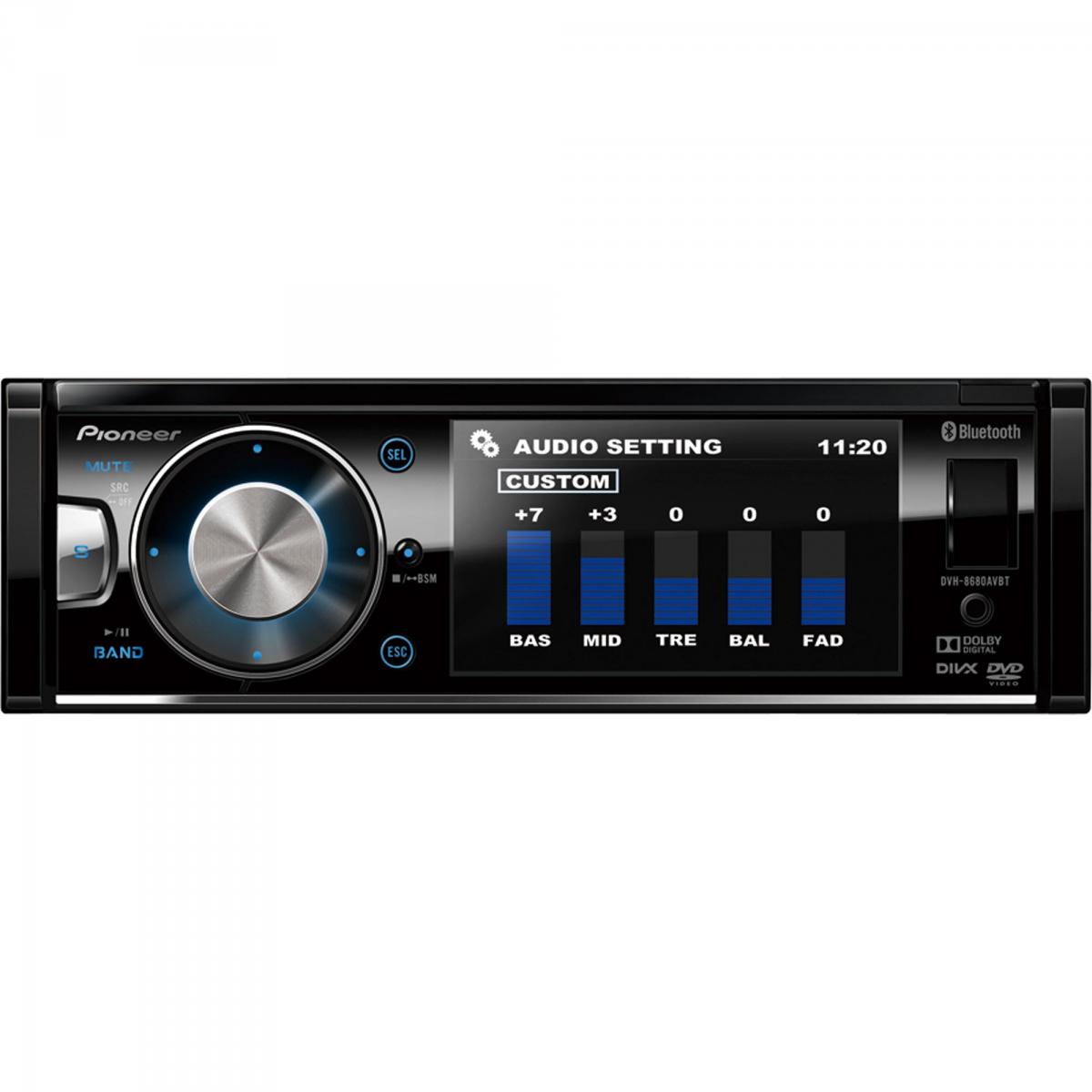 Auto Rádio DVD/USB DVH-8680AVBT PIONEER - Mundomax