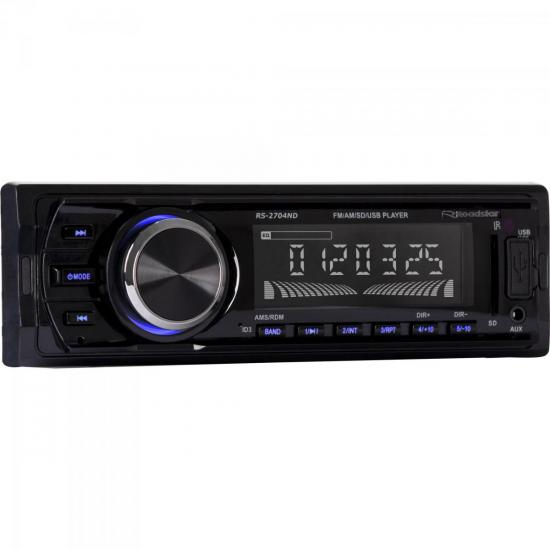 Auto Rádio USB/SD/AUX/FM/AM RS-2704ND ROADSTAR por 0,00 à vista no boleto/pix ou parcele em até 1x sem juros. Compre na loja Mundomax!