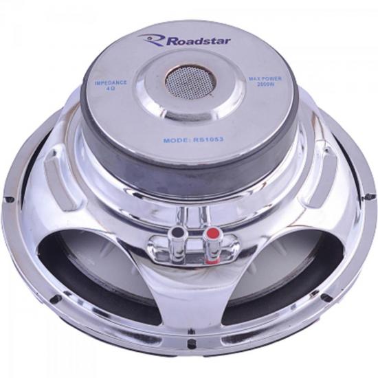 Alto Falante Subwoofer 10\" 250W RMS 4 Ohms SUPERBASS RS-1053BR ROADSTAR por 0,00 à vista no boleto/pix ou parcele em até 1x sem juros. Compre na loja Mundomax!