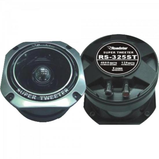 Super Tweeter 120W RMS 8 Ohms RS-325ST ROADSTAR por 0,00 à vista no boleto/pix ou parcele em até 1x sem juros. Compre na loja Mundomax!