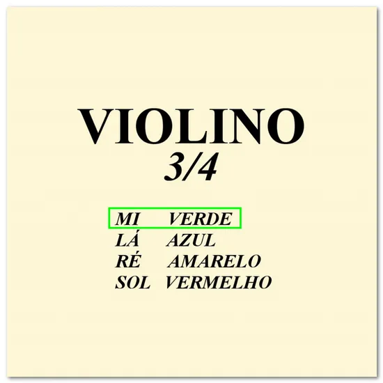 Corda para violino CALIXTO 3/4 MI (56581)