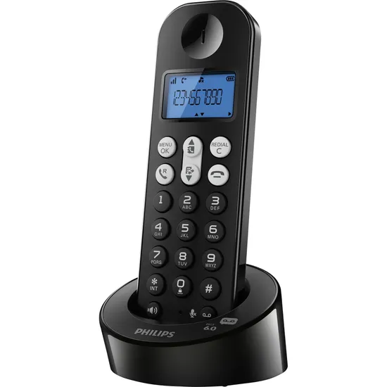 Telefone Sem Fio com Identificador/Viva-voz e Secretária Eletrônica (56582)