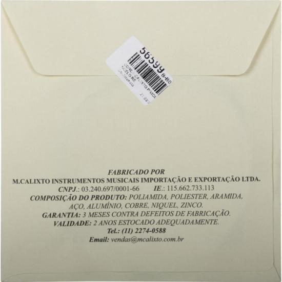 Corda Calixto para Violoncelo Ré por 32,00 à vista no boleto/pix ou parcele em até 1x sem juros. Compre na loja Mundomax!