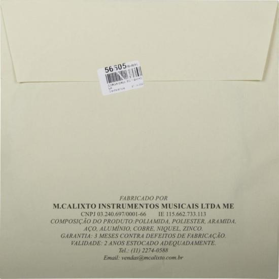 Corda Lá Calixto para Baixo por 113,00 à vista no boleto/pix ou parcele em até 4x sem juros. Compre na loja Mundomax!