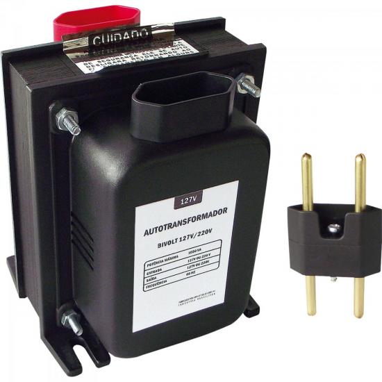 Auto Transformador Universal 127/220VAC e 220/127VAC 1500VA F03182 Preto por 0,00 à vista no boleto/pix ou parcele em até 1x sem juros. Compre na loja Mundomax!