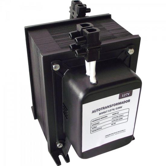 Auto Transformador Universal 127/220VAC e 220/127VAC 3000VA F01428 Preto por 0,00 à vista no boleto/pix ou parcele em até 1x sem juros. Compre na loja Mundomax!