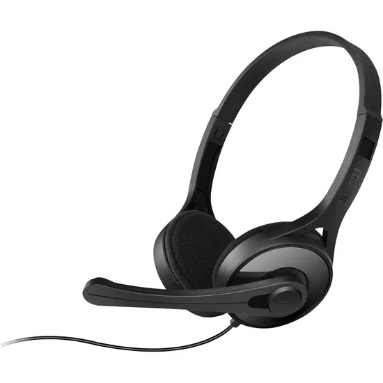 Headset com Alça e Microfone Ajustável K550 Preto EDIFIER (56665)