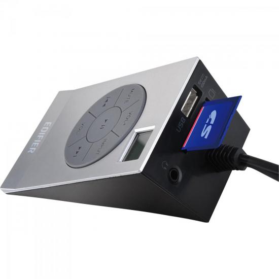 Caixa Multimídia 2.1 com Subwoofer 30W M1386B Preto/Prata por 0,00 à vista no boleto/pix ou parcele em até 1x sem juros. Compre na loja Mundomax!