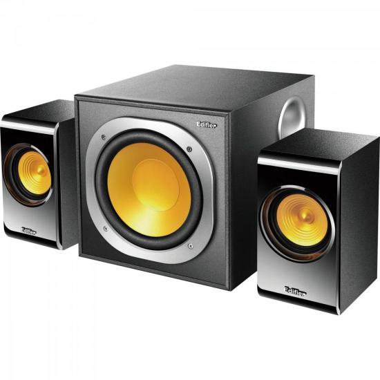 Caixa Multimídia 2.1 Subwoofer 30W P3060 Preto/Laranja EDIFIER por 0,00 à vista no boleto/pix ou parcele em até 1x sem juros. Compre na loja Mundomax!