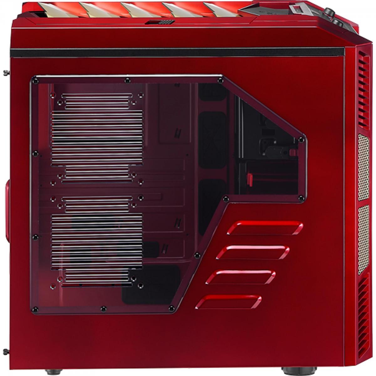 Gabinete Gamer sem Fonte ATX XPREDATOR X3 EN52247 Vermelho