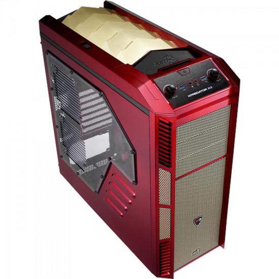 Gabinete Gamer sem Fonte ATX XPREDATOR X3 EN52247 Vermelho