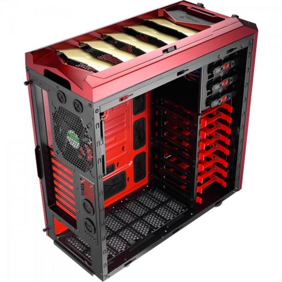 Gabinete Gamer sem Fonte ATX XPREDATOR X3 EN52247 Vermelho