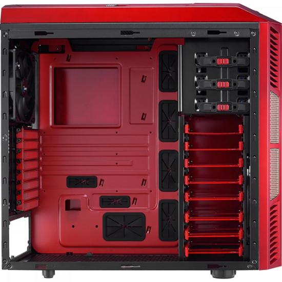 Gabinete Gamer sem Fonte ATX XPREDATOR X3 EN52247 Vermelho