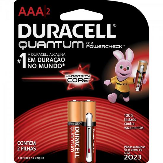 Pilha Alcalina AAA Palito QUANTUM DURACELL por 0,00 à vista no boleto/pix ou parcele em até 1x sem juros. Compre na loja Mundomax!