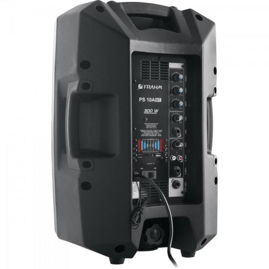 Caixa Acústica Ativa 10\" 150W RMS PS-10ABT Preto FRAHM por 0,00 à vista no boleto/pix ou parcele em até 1x sem juros. Compre na loja Mundomax!