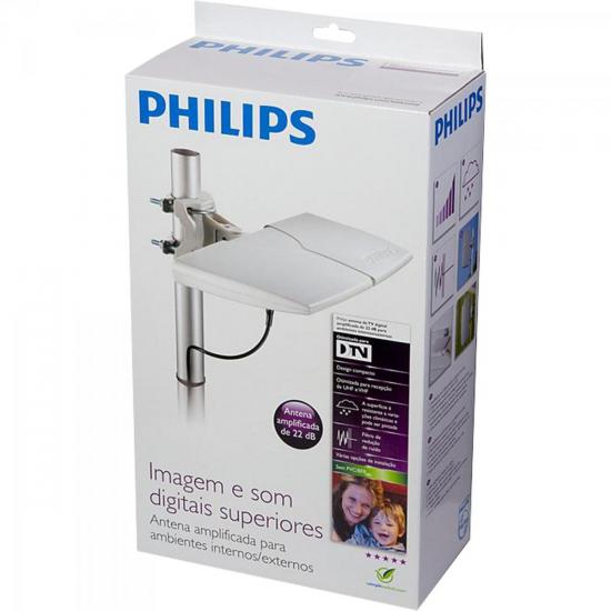 Antena Digital Amplificada VHF/UHF SDV8625T/55 PHILIPS por 0,00 à vista no boleto/pix ou parcele em até 1x sem juros. Compre na loja Mundomax!