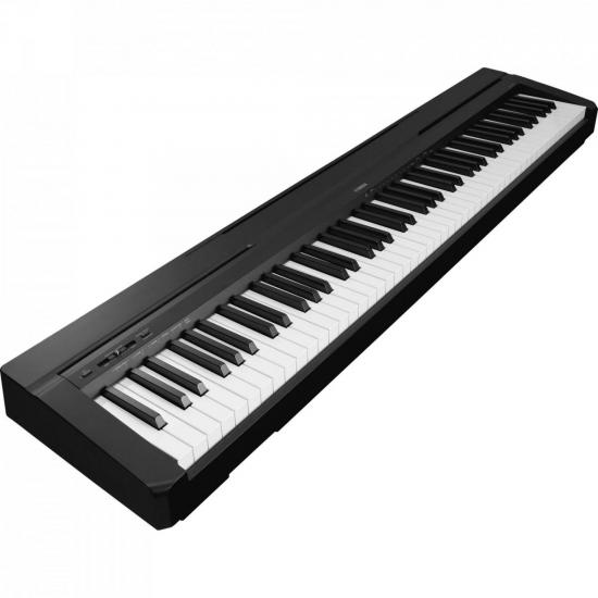 Piano Digital YAMAHA 88 Teclas P-35 Preto com Fonte - Mundomax
