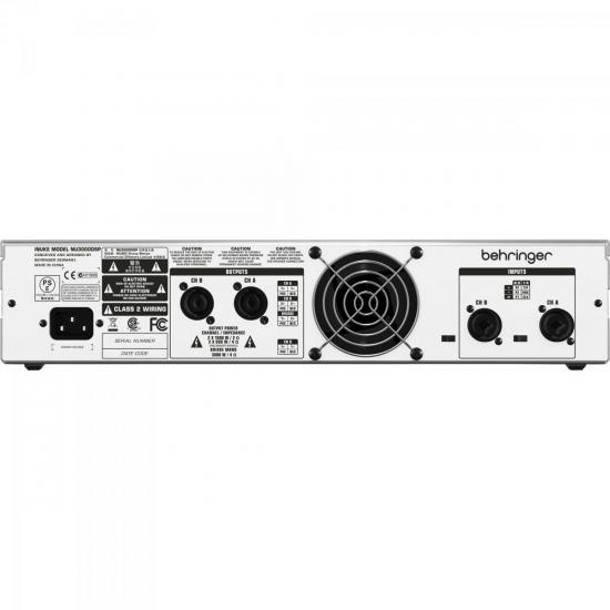 Amplificador \"D\" 8R 440W 2 Canais 220V NU3000 Prata BEHRINGER por 0,00 à vista no boleto/pix ou parcele em até 1x sem juros. Compre na loja Mundomax!