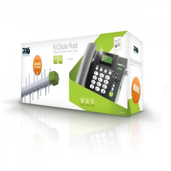 Kit Telefone Celular Fixo PROKD-6000 Preto PROELETRONIC por 0,00 à vista no boleto/pix ou parcele em até 1x sem juros. Compre na loja Mundomax!