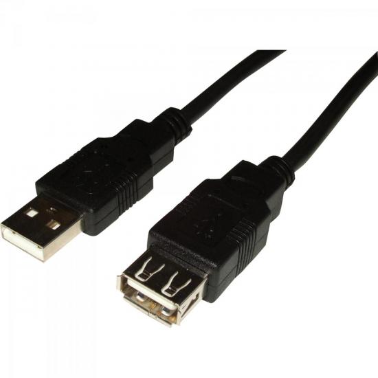 Cabo Extensor USB 2.0 A Macho x USB 2.0 A Fêmea 10m Preto Storm (56847)
