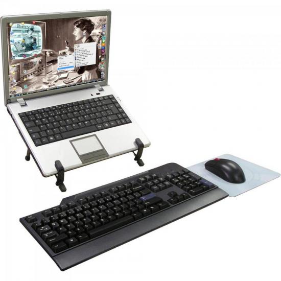 Suporte Para Notebook NT-Multi Preto Multivisão por 51,99 à vista no boleto/pix ou parcele em até 2x sem juros. Compre na loja Mundomax!