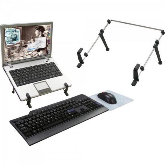 Suporte Para Notebook NT-Multi Preto Multivisão por 51,99 à vista no boleto/pix ou parcele em até 2x sem juros. Compre na loja Mundomax!