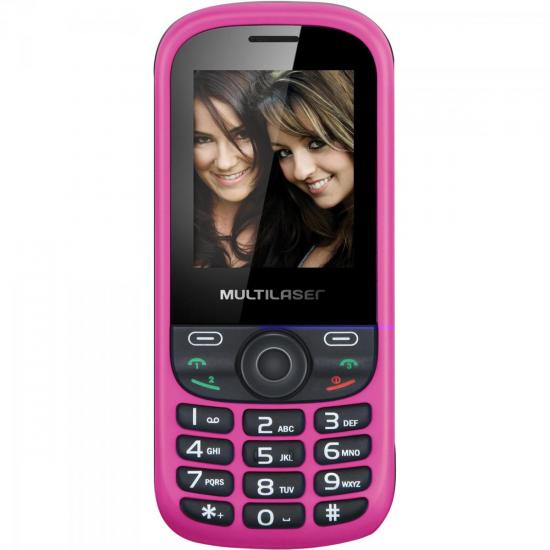 Celular 3 Chips com Câmera, MP3, Rádio FM P3199 UP Preto/Rosa MULTILASER por 0,00 à vista no boleto/pix ou parcele em até 1x sem juros. Compre na loja Mundomax!