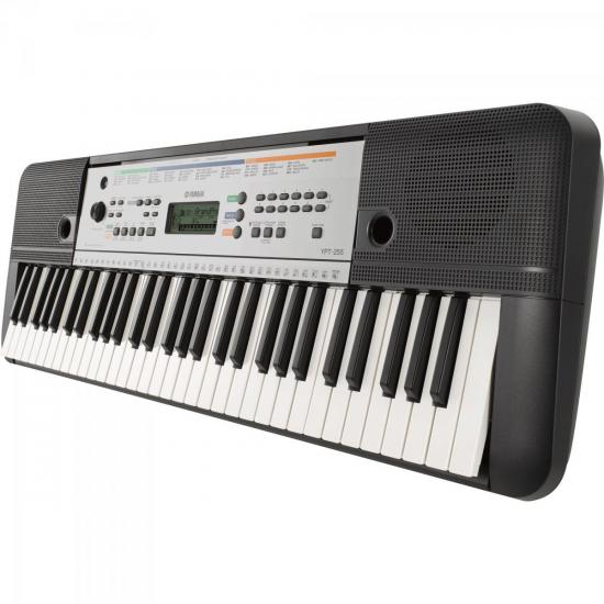 Teclado Arranjador YAMAHA YPT-255 Preto por 0,00 à vista no boleto/pix ou parcele em até 1x sem juros. Compre na loja Mundomax!