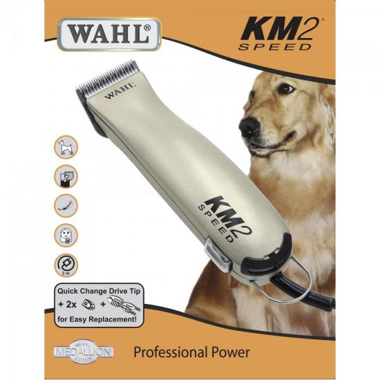 Máquina de Tosa Profissional e Tosquiadeira Para Pet Shop 220V KM2 Prata por 0,00 à vista no boleto/pix ou parcele em até 1x sem juros. Compre na loja Mundomax!