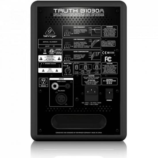 Monitor de Referência Para Estúdio 75W B1030A Preto BEHRINGER por 0,00 à vista no boleto/pix ou parcele em até 1x sem juros. Compre na loja Mundomax!