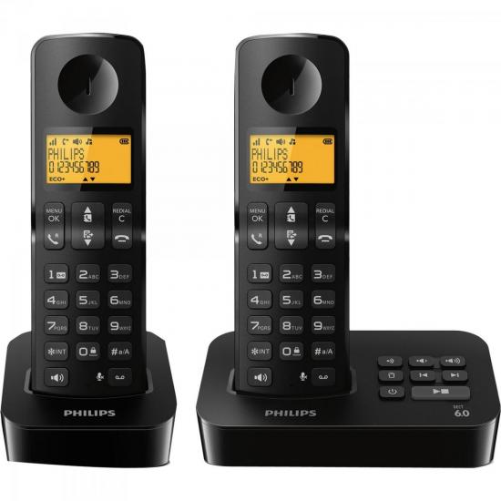 Telefone sem Fio com Ramal/ID/Secretária Eletrônica/Viva-Voz D2152B/BR por 0,00 à vista no boleto/pix ou parcele em até 1x sem juros. Compre na loja Mundomax!