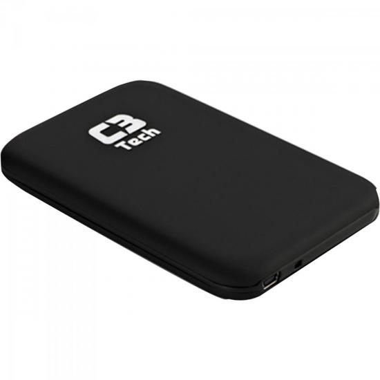 Case para HD Externo 2.5\" CH-25202 Preto C3TECH por 0,00 à vista no boleto/pix ou parcele em até 1x sem juros. Compre na loja Mundomax!