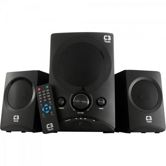 Caixa Multimídia 2.1 com Subwoofer 31W RMS SP-235 Preto C3 TECH por 0,00 à vista no boleto/pix ou parcele em até 1x sem juros. Compre na loja Mundomax!