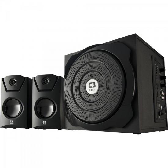 Caixa Multimídia 2.1 com Subwoofer 45W RMS SP-242LS Preto C3 TECH por 0,00 à vista no boleto/pix ou parcele em até 1x sem juros. Compre na loja Mundomax!