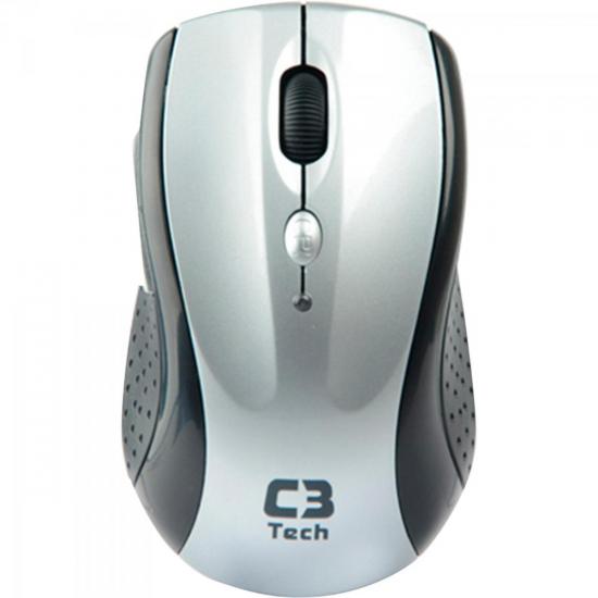 Mouse sem Fio 1600DPI M-W012BSI Preto/Prata C3 TECH por 0,00 à vista no boleto/pix ou parcele em até 1x sem juros. Compre na loja Mundomax!