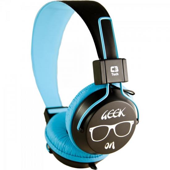 Fone de Ouvido Estéreo MI-2358RL Azul/Preto C3 TECH por 0,00 à vista no boleto/pix ou parcele em até 1x sem juros. Compre na loja Mundomax!