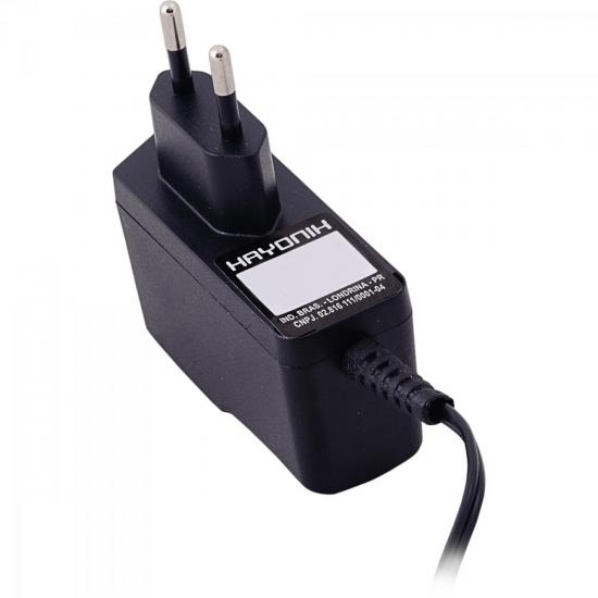 Fonte Chaveada 9VDC 0,5A P4 C+ 2,1mm FCTP905I HAYONIK por 0,00 à vista no boleto/pix ou parcele em até 1x sem juros. Compre na loja Mundomax!