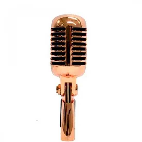 Microfone Dinâmico RETRÔ LC-55 Cobre LEACS (57407)