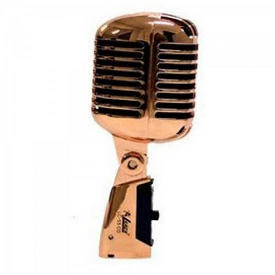 Microfone Dinâmico RETRÔ LC-55 Cobre LEACS por 0,00 à vista no boleto/pix ou parcele em até 1x sem juros. Compre na loja Mundomax!