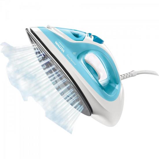 Ferro a Vapor 1400W 110V EASYSPEED RI1028/22 Azul/Branco PHILIPS WALITA por 0,00 à vista no boleto/pix ou parcele em até 1x sem juros. Compre na loja Mundomax!