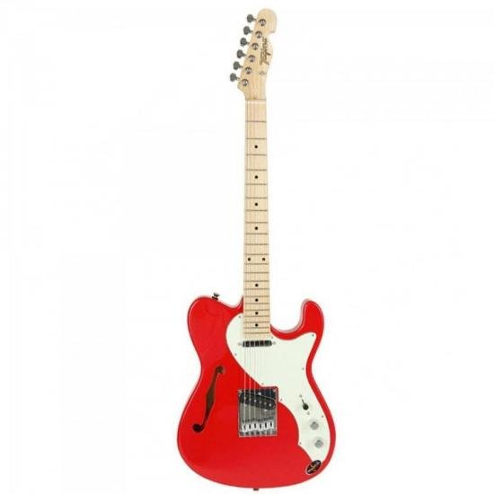 Guitarra TAGIMA Tele Semiacústica T-484 BRASIL Vermelho Vintage por 0,00 à vista no boleto/pix ou parcele em até 1x sem juros. Compre na loja Mundomax!