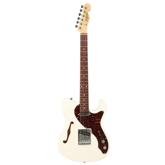 Guitarra TAGIMA Tele Semiacústica T-484 BRASIL Branco Vintage (57450)